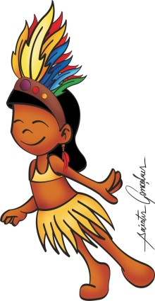Resultado de imagem para desenho de menina indígena